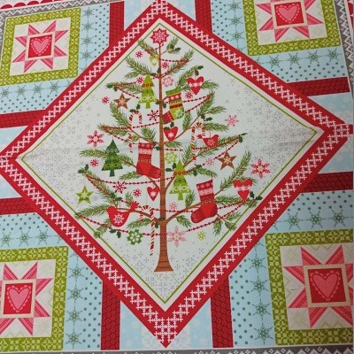 TECIDO PAINEL ÁRVORE NATAL