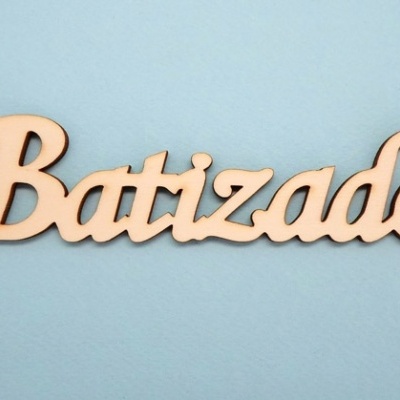 Palavra Batizado 14,5cm 9805