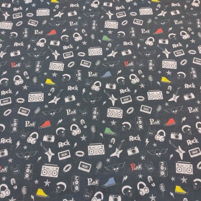 Tecido Música Punk / Rock 62718