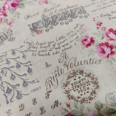 Tecido Quilt Gate "Rose Garden" AP41601-2A creme