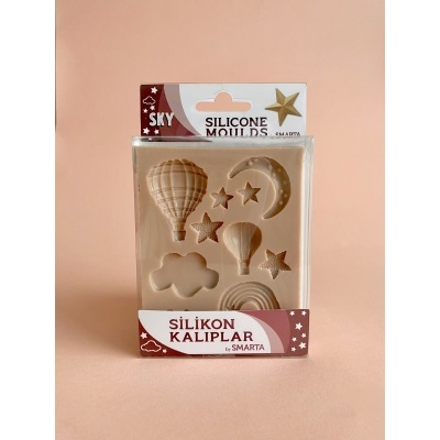 MOLDE SILICONE SMARTA 10X13CM "Balões" NU1013009