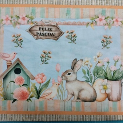 Tecido Eva&Eva Painel com 4 individuais (50x37cm)  DGPS005