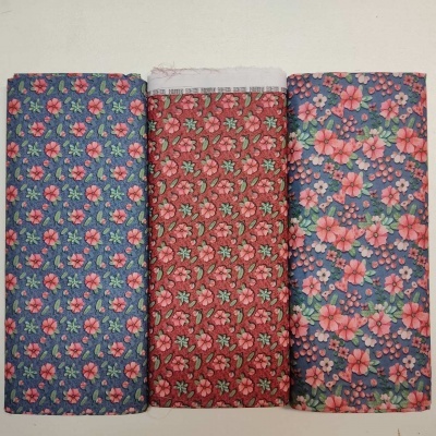 TECIDO FUXICOS E FRICOTES Flore mini Azul AM009