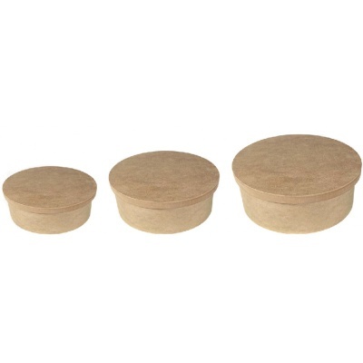 Caixa oval pequena MDF 22,5x20x10,5cm  650148C