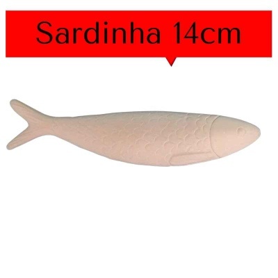 Sardinha com relevo media.  14cm 3436.3