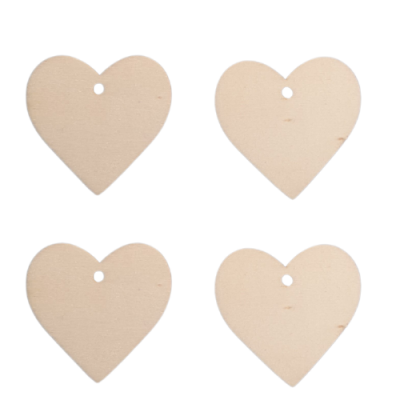 Coração 5cm com furo 98465