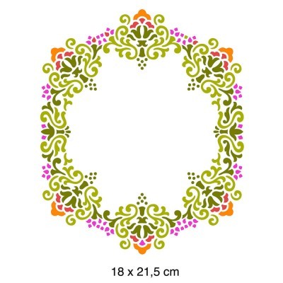 STENCIL LITOARTE 20X25CM STR-139