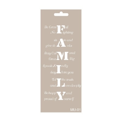 Stencil Mix Media FAMILY CADENCE Ref.: MU001 10x25cm