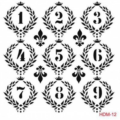 STENCIL CADENCE 25x25CM HDM12