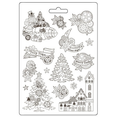 Molde A4 PVC Gear up for Christmas trees and elements K3PTA 4579