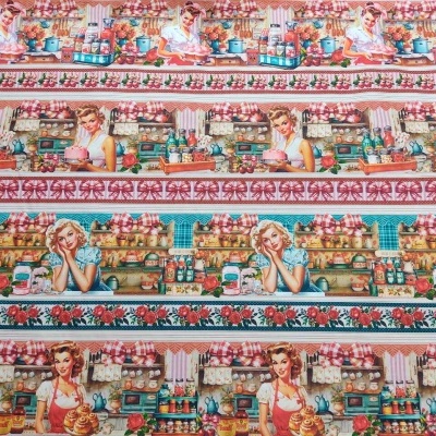 Tecido Amaralina barras A58