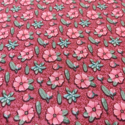 TECIDO FUXICOS E FRICOTES Flore mini Rosa AM010