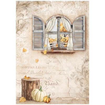 Papel de arroz Golden Harmony window  DFSA 4949