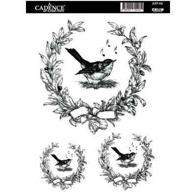 Transfer TEXTIL "Joy of Life" 21x30cm CADENCE Ref.: JLFT06