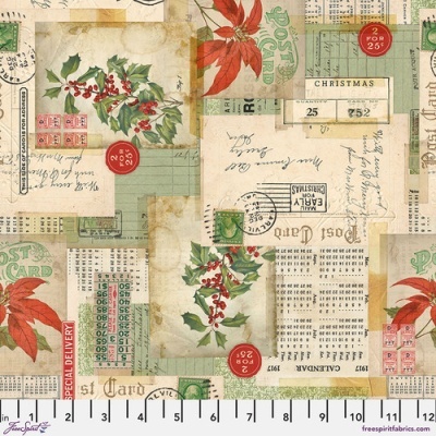 Tecido FreeSpirit Tim Holtz Holidays Past PWTH 199