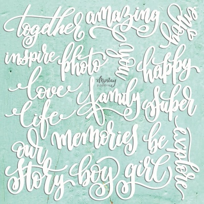 CHIPPIES DECOR 30,5X30,5 Words MT-CHIP2-D6