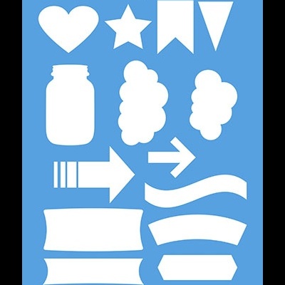 STENCIL LITOARTE 20X25CM STR-116