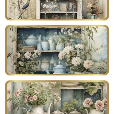 PAPEL ARROZ 54X33CM STILL LIFE FURNITURE IV PFY-15249 Ref. 341104