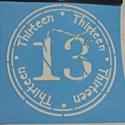 STENCIL " 13 " 30X30CM MD13