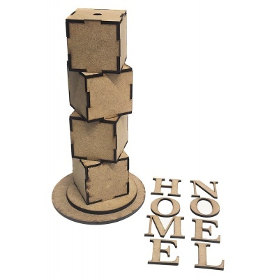 Kit cubos "Home & Noel" para aula "On Line de Novembro"