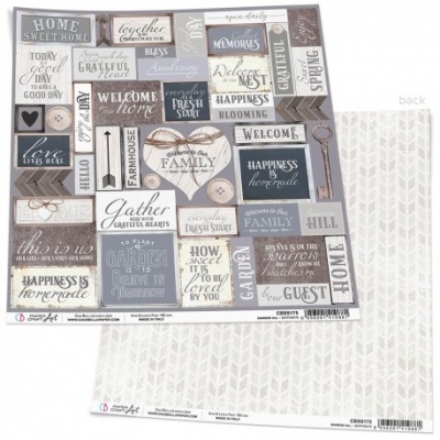 Folha p.scrap.Ciao Bella 12x12" Sentiments CBSS175