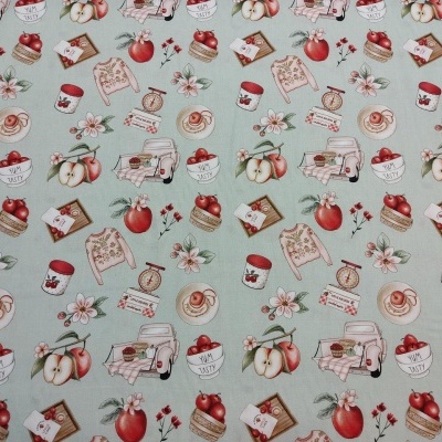 Tecido FABRICART "Anita Catita" Red Blossom 13701