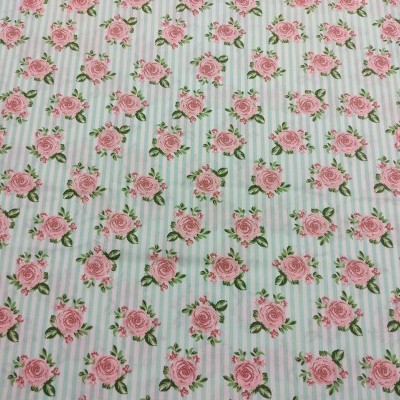 TECIDO FABRICART "Shabby Chic" Verde água 4906