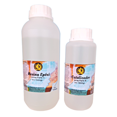 Kit Resina Epóxi 1500grs (1000g Parte A + 500g Parte B)   6175.2