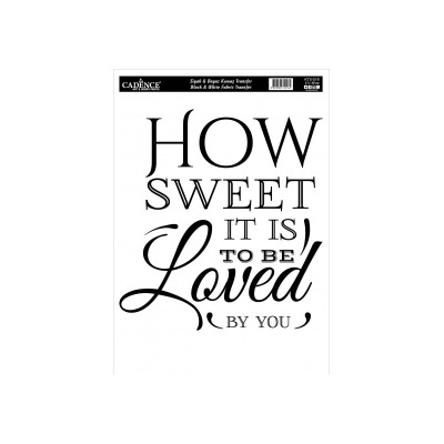 Transfer tecido W&B 21x30cm CADENCE KTS18