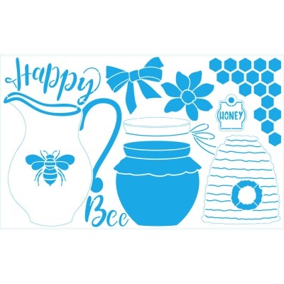 Stencil - Coleção Doces Momentos - Happy Bee ST-437