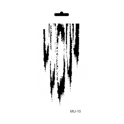 Decalque para unhas padrão abstracto preto MU-10