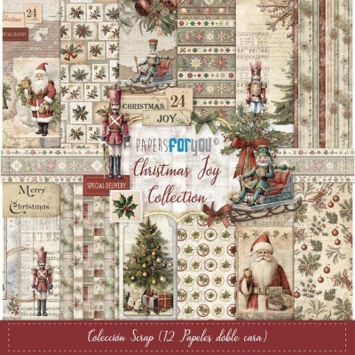 BLOCO 12 PAPEIS SCRAP 30.5X31.8CM CHRISTMAS JOY PFY-14131  340794