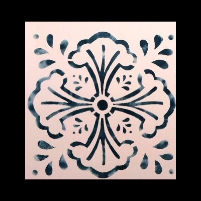 Stencil "Colecção Azulejo" 15x15cm Modelo 3 80236