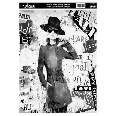 Transfer tecido W&B 21x30cm CADENCE KTS01