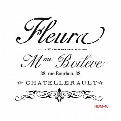 STENCIL CADENCE 25x25CM HDM40