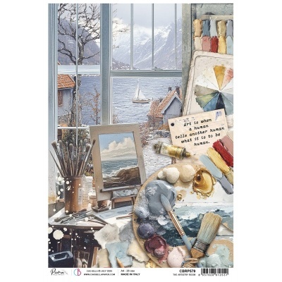 Papel de arroz A4 CIAO BELLA The Artistry room CBRP 579