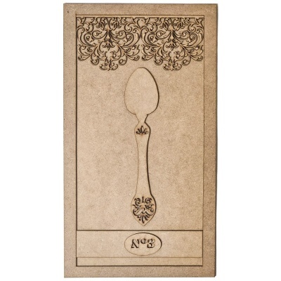 Quadro mdf c/colher 45x25cm 640184