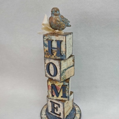 Kit cubos "Home & Noel" para aula "On Line de Novembro"