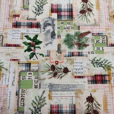 Tecido FreeSpirit Tim Holtz Holidays Past PWTH 197