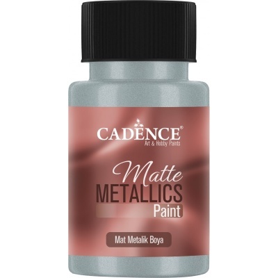 Tinta Metálica MATE 50ml Cinza CADENCE  MMB18