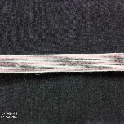 Fita linho riscas Rosa Claro/Creme 025.0306 F0062