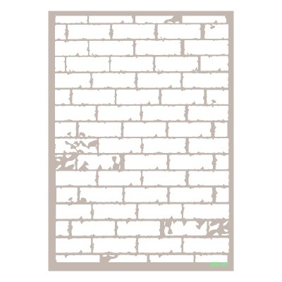 Stencil Mix Media A4 TIJOLO II  CADENCE  MA087