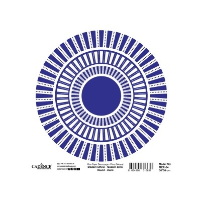 Arroz 30x30cm CADENCE - Modern Ethnic Round MER04