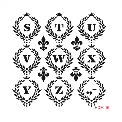 STENCIL CADENCE 25x25CM HDM16