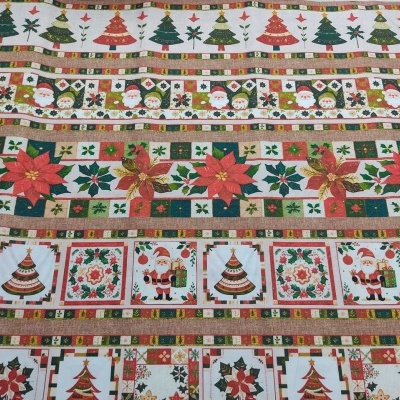 Tecido Eva&Eva barrado Natal T 914742