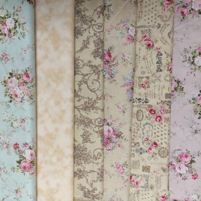 Tecido Quilt Gate "Rose Garden" AP41601-2C verde