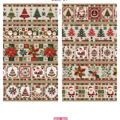 Tecido Eva&Eva barrado Natal T 914742