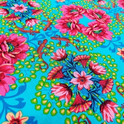 Tecido FreeSpirit Magic Country Ibis Blue PWOB052 T1655 Odile Bailloeul