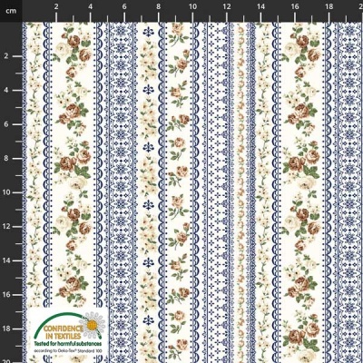 Tecido Stof "MOLLY ROSES" 4501 804 T1551
