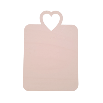 Placa com Coração 36x25cm 96179